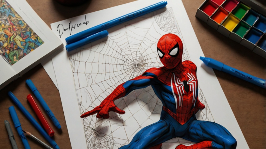 drawing:cuyvl6drpxk= spider man