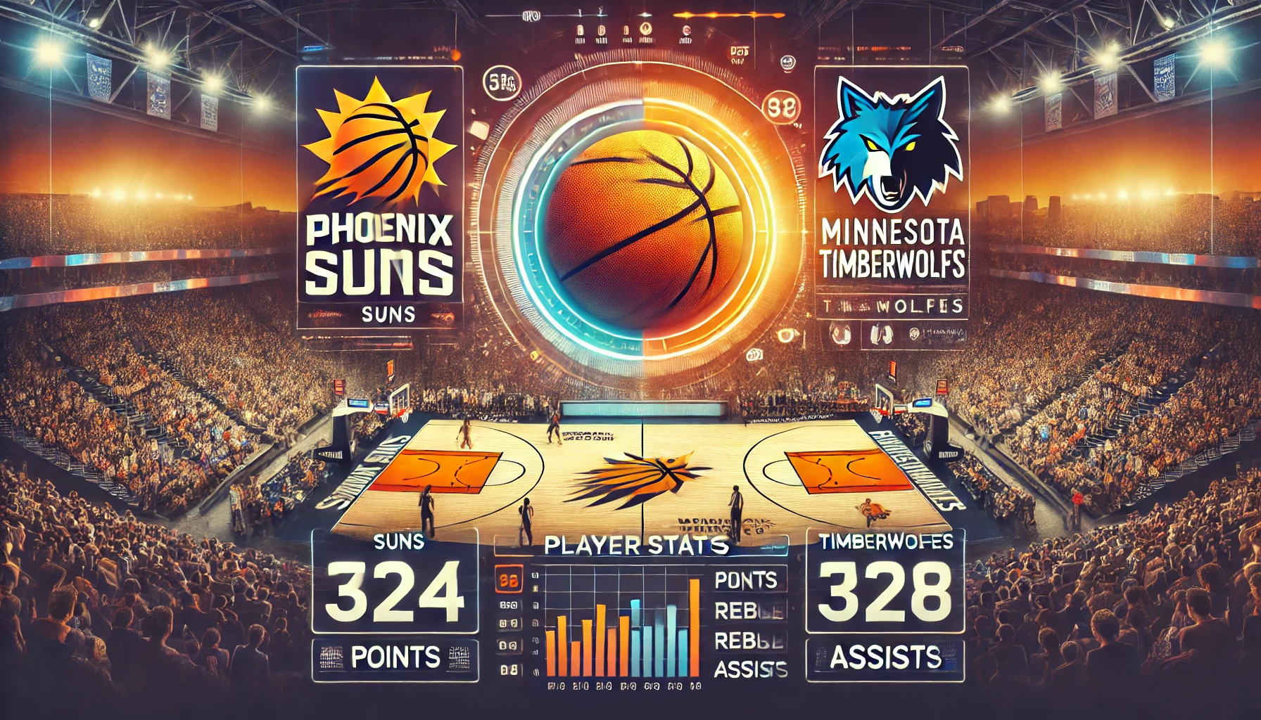 phoenix suns vs timberwolves match player stats